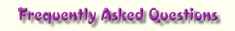 Frequently Asked Questions  Web Page Title Graphic